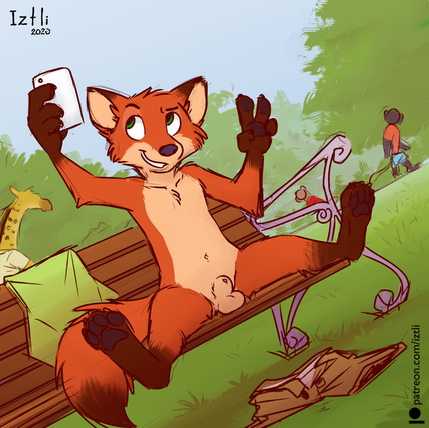 background character and nick wilde (zootopia and etc) created by iztli