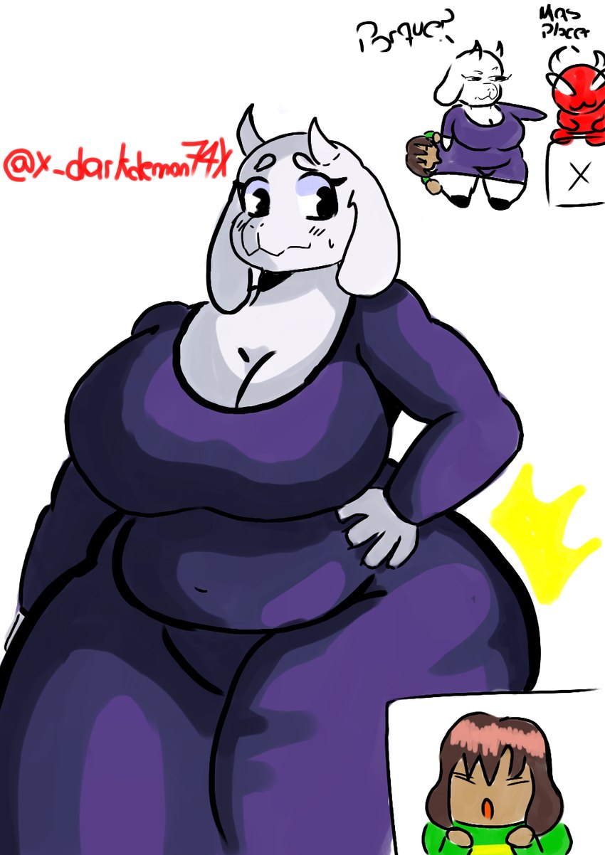 toriel and toriel (undertale (series) and etc)