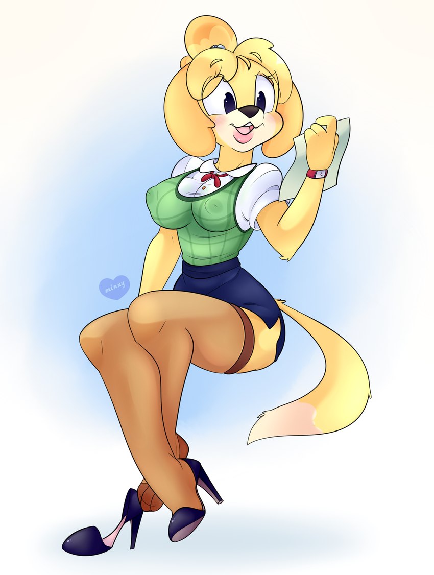 isabelle (animal crossing and etc) created by minxydoodle