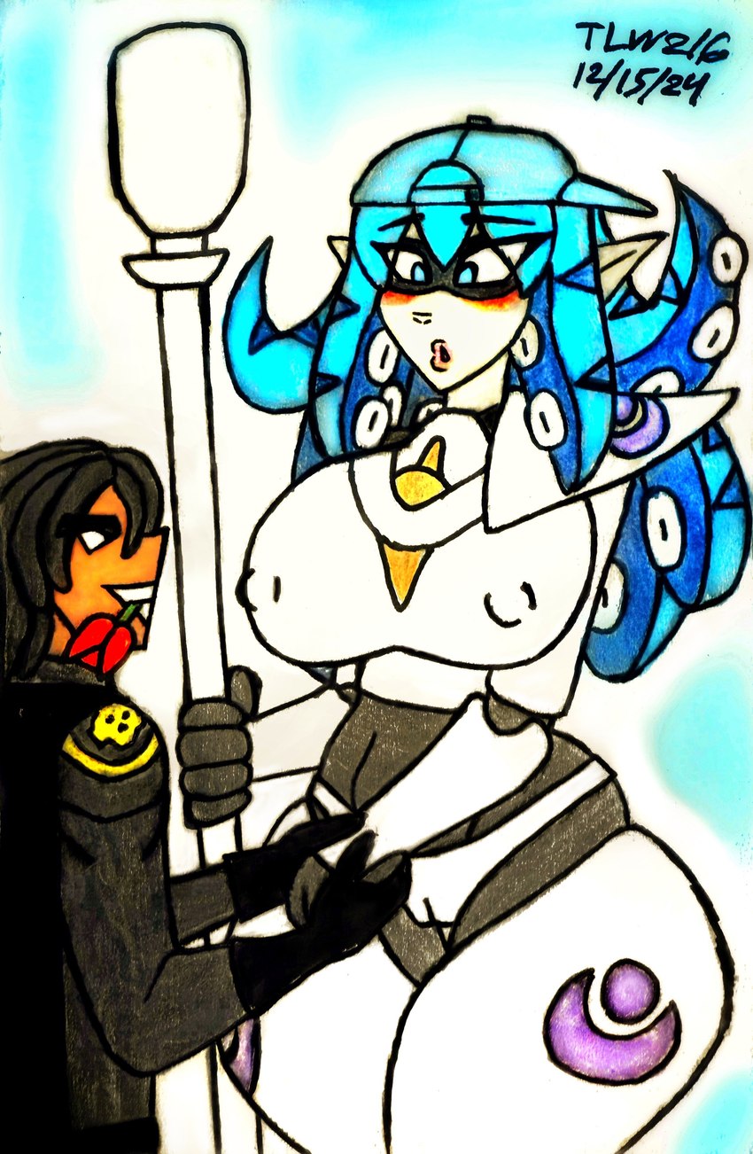 helldiver and inkling girl (helldivers and etc) created by theloanwanderer216 and tlw216