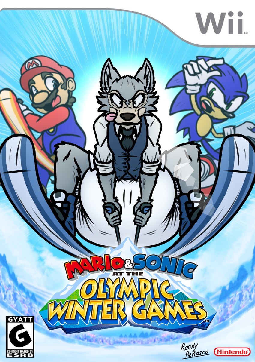 legoshi, mario, and sonic the hedgehog (mario and sonic at the olympic games and etc) created by poofbuttrocky