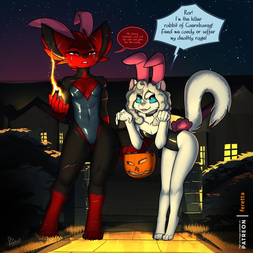 branhield scarrvender and olivia scarrvender (tale of tails and etc) created by feretta