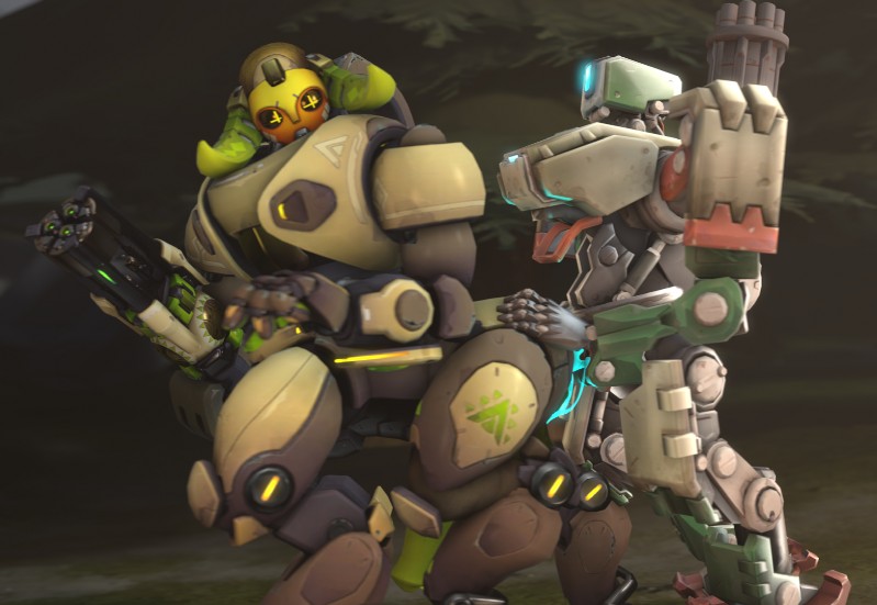 bastion and orisa (blizzard entertainment and etc) created by rtsfm