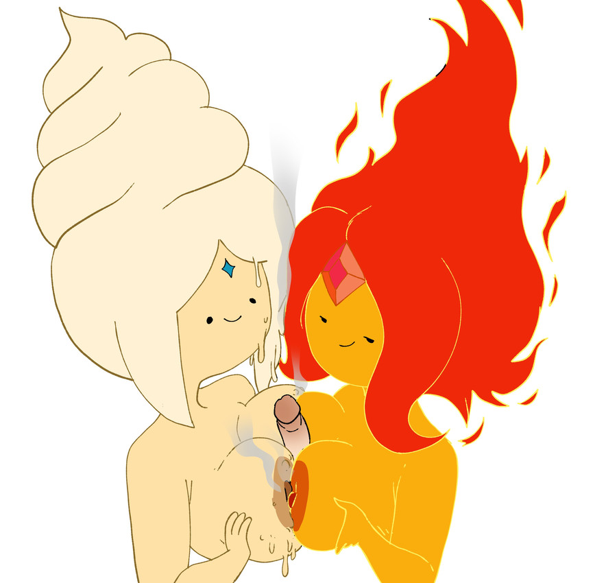 flame princess and frozen yogurt princess (cartoon network and etc) created by inker comics