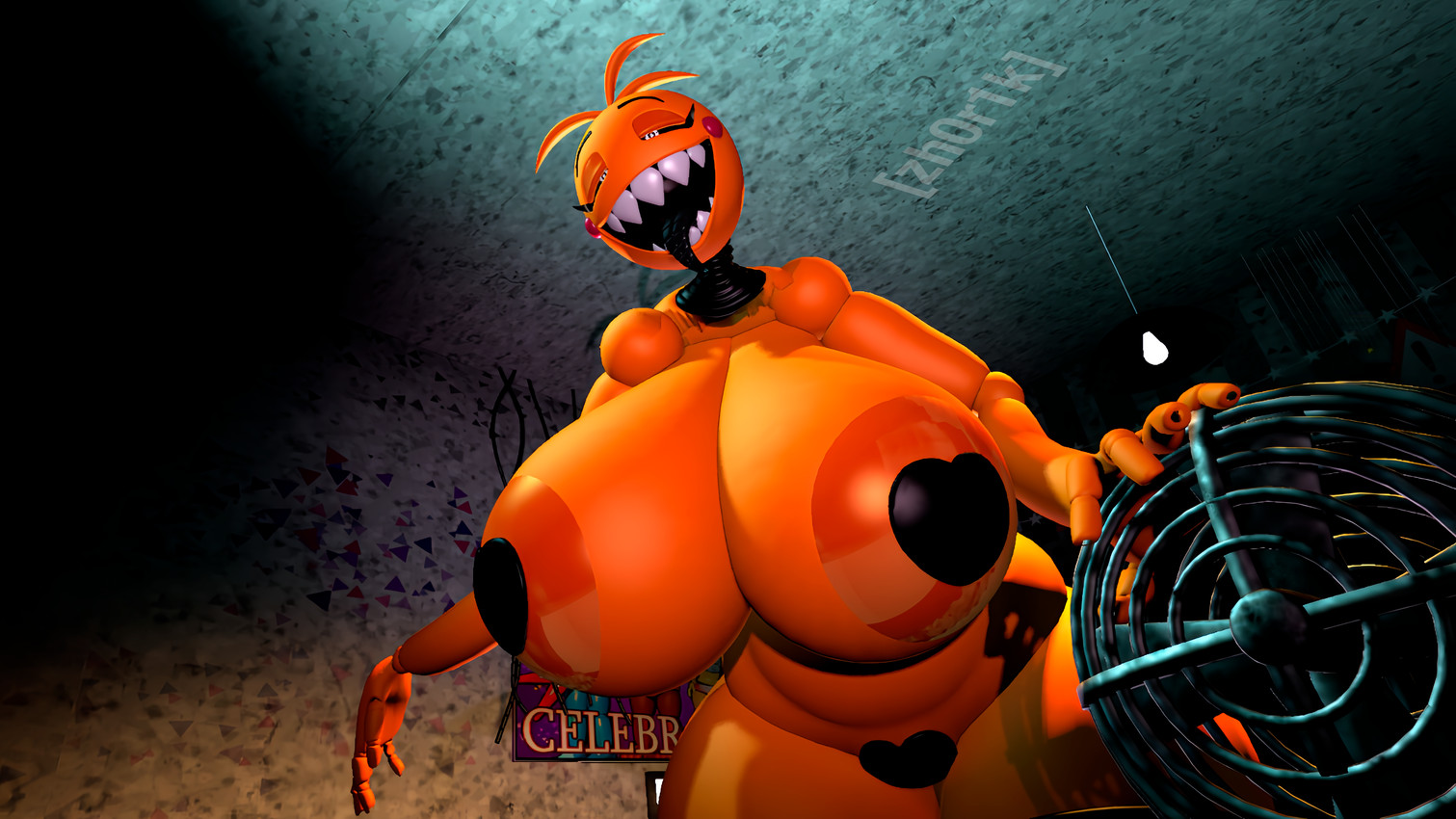 toy chica (five nights at freddy's 2 and etc) created by zh0r1k