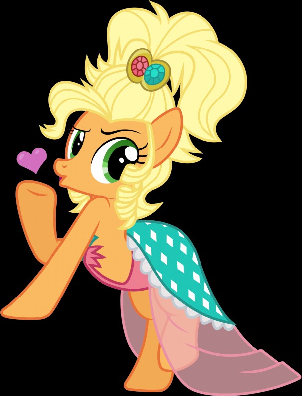 apple jewel and applejack (friendship is magic and etc) created by thediscorded