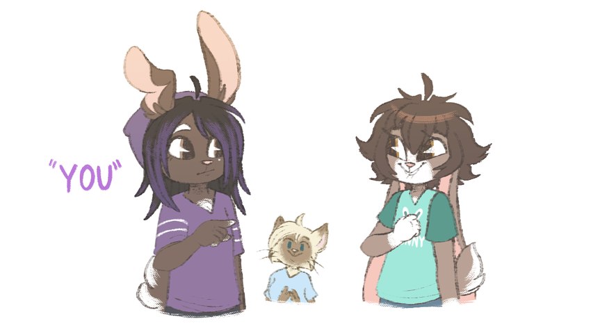 ashton, mallory, and maya created by nini (artist)