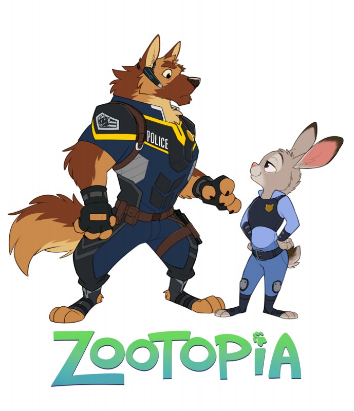 judy hopps and officer benson (zootopia and etc) created by takemoto arashi