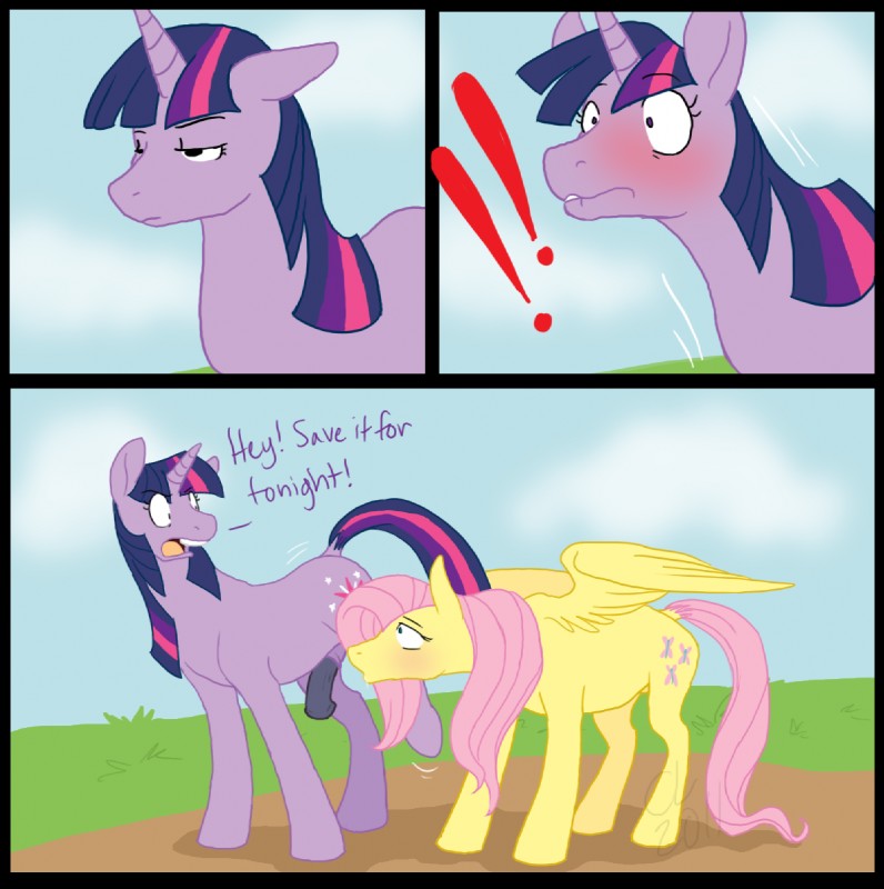 fluttershy and twilight sparkle (friendship is magic and etc) created by cartoonlion and third-party edit