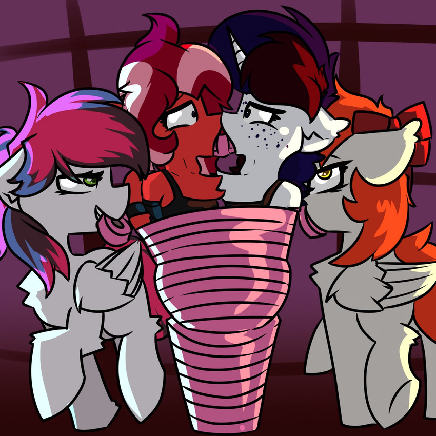 adena emberheart, aura blaze, ink spill, and siren (my little pony and etc) created by krano network