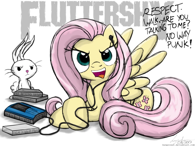 angel and fluttershy (friendship is magic and etc) created by benprower