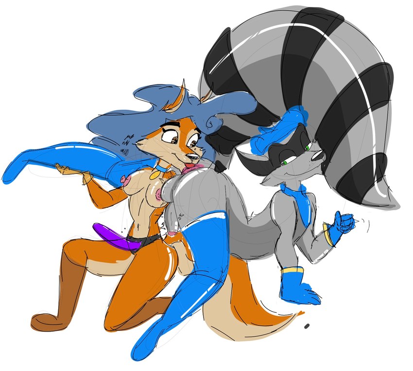 carmelita fox and sly cooper (sony interactive entertainment and etc) created by jrxt