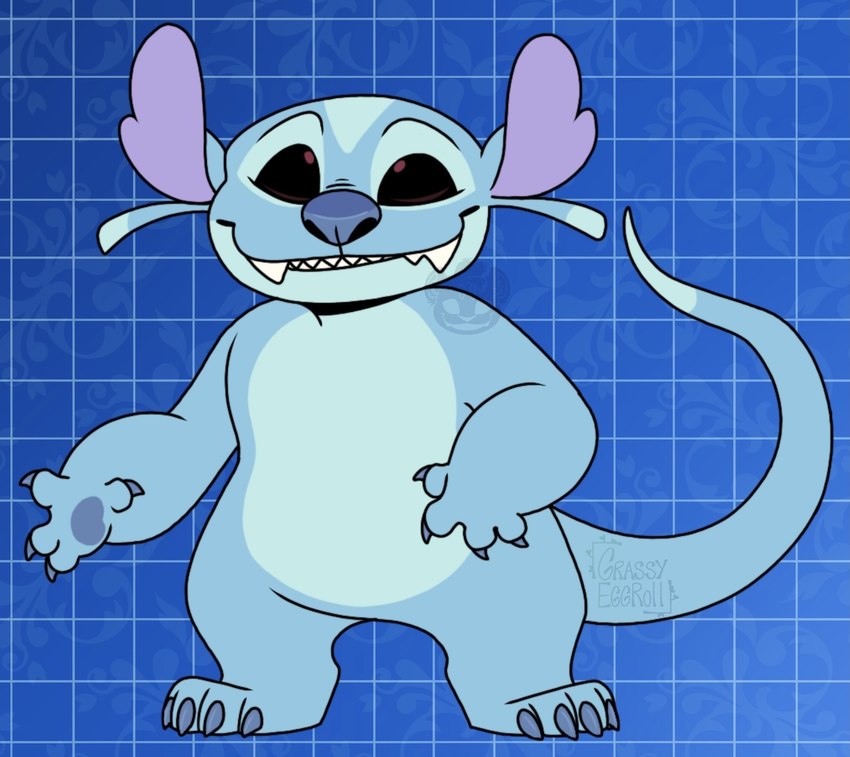 fan character and spinner (lilo and stitch and etc) created by grassyeggroll