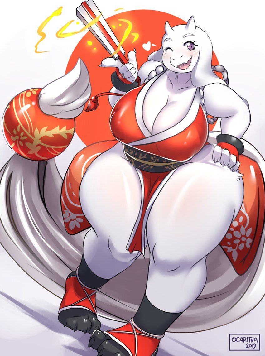 mai shiranui and toriel (undertale (series) and etc) created by ocaritna