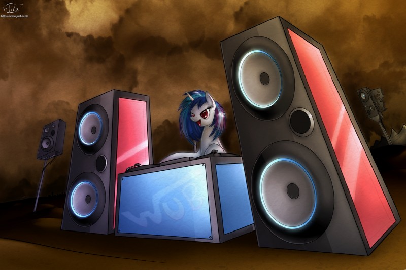 vinyl scratch (friendship is magic and etc) created by n1de