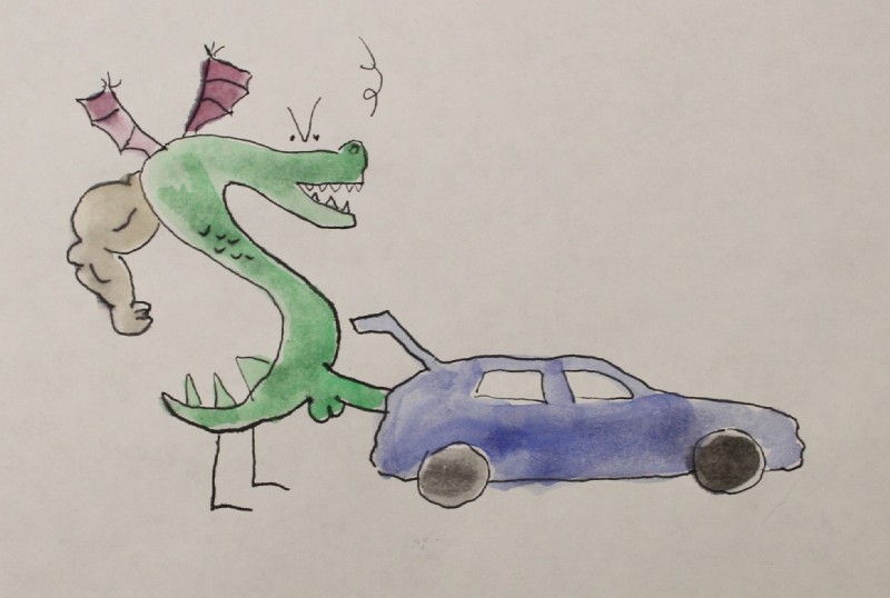 trogdor (homestar runner and etc) created by unknown artist