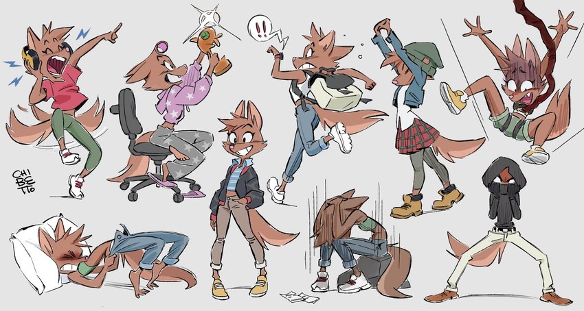 ellen wolf foxington (the bad guys and etc) created by chibetto