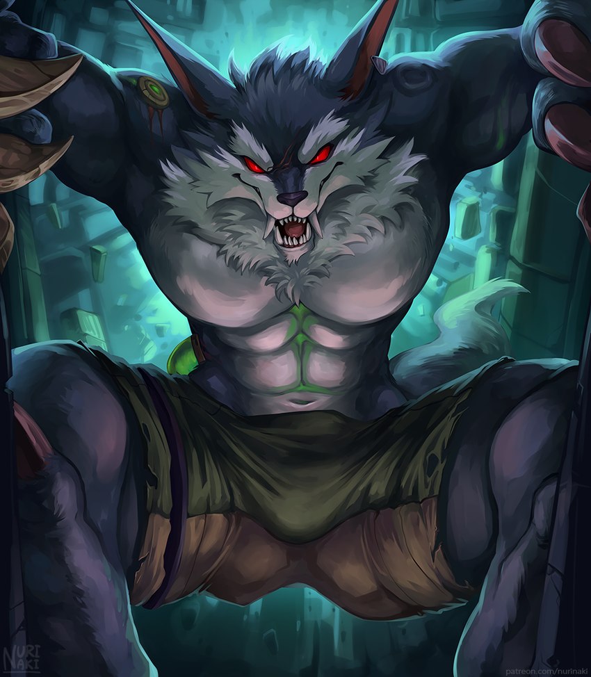 warwick (league of legends and etc) created by nurinaki