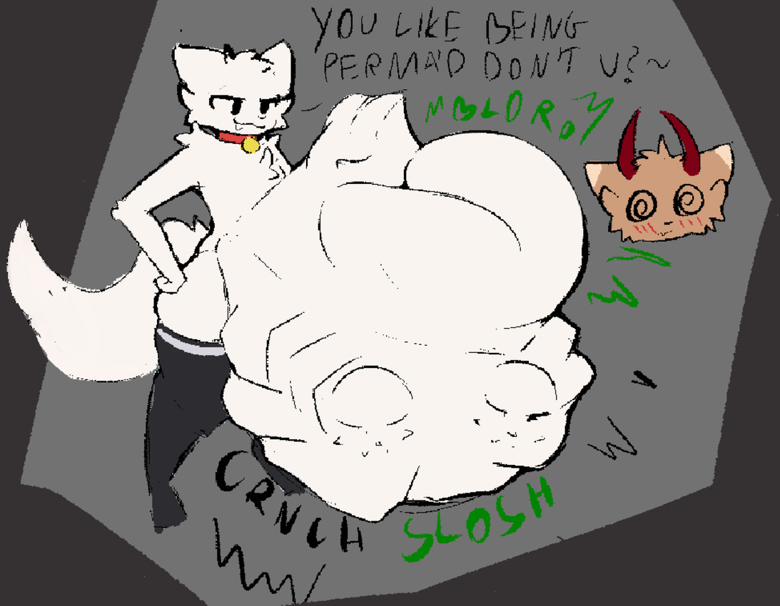 milo the cat demon and silly cat (boy kisser (meme)) created by tcsrjx