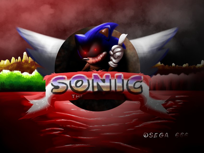 sonic.exe (sonic the hedgehog (series) and etc) created by unknown58530