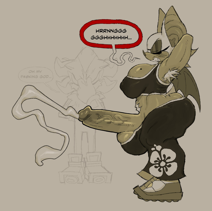 rouge the bat and shadow the hedgehog (sonic the hedgehog (series) and etc) created by unholy rigatoni