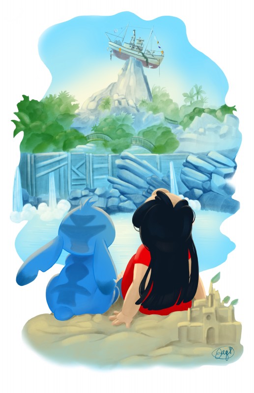 lilo pelekai and stitch (disney's typhoon lagoon and etc) created by jaqi harris