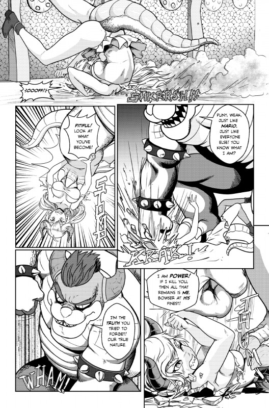 bowser (bowsette meme and etc) created by pencils (artist)