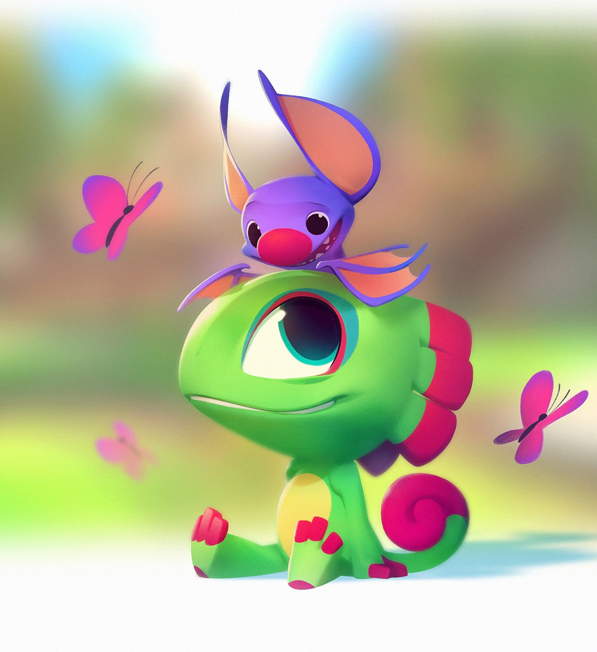 laylee and yooka (playtonic games and etc) created by nicholas kole