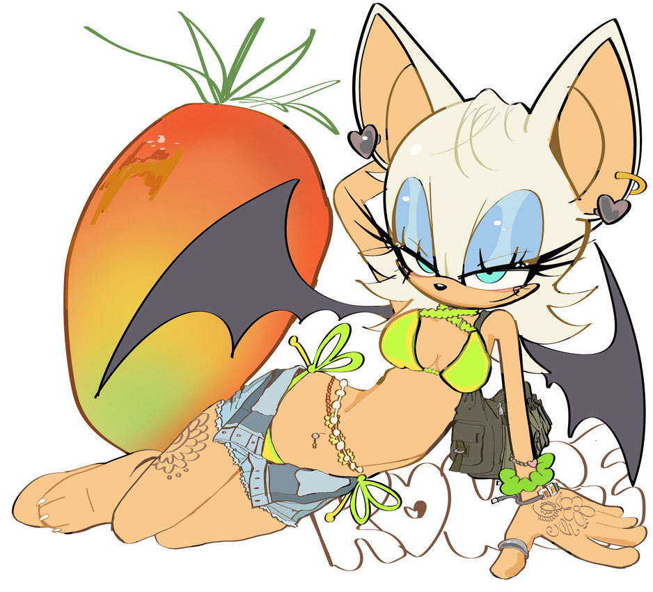 rouge the bat (sonic the hedgehog (series) and etc) created by i3lessings