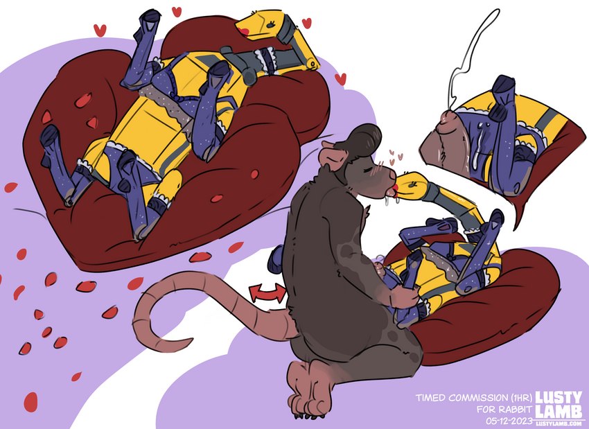 renny rat and spotmini (boston dynamics) created by lustylamb