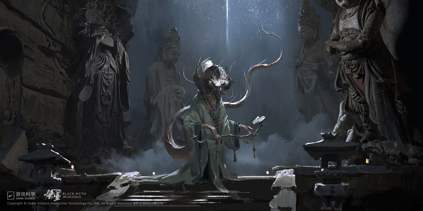 black myth: wukong and etc created by yang qi