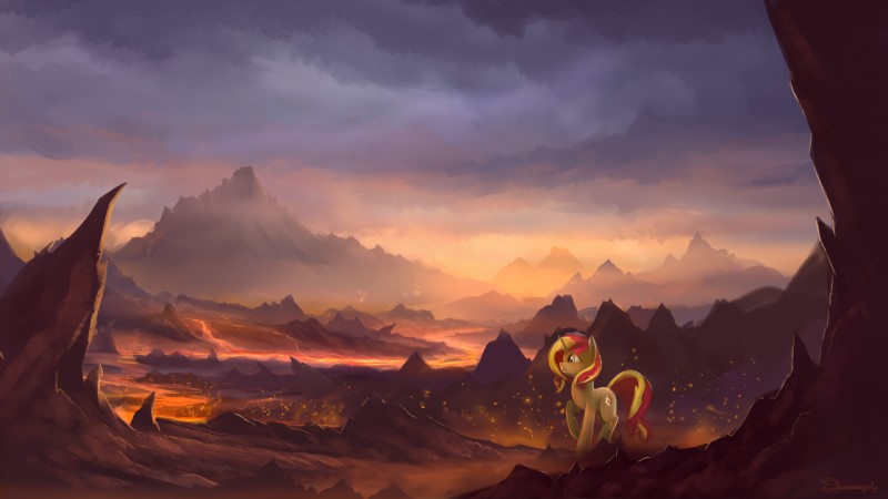 sunset shimmer (equestria girls and etc) created by shamanguli