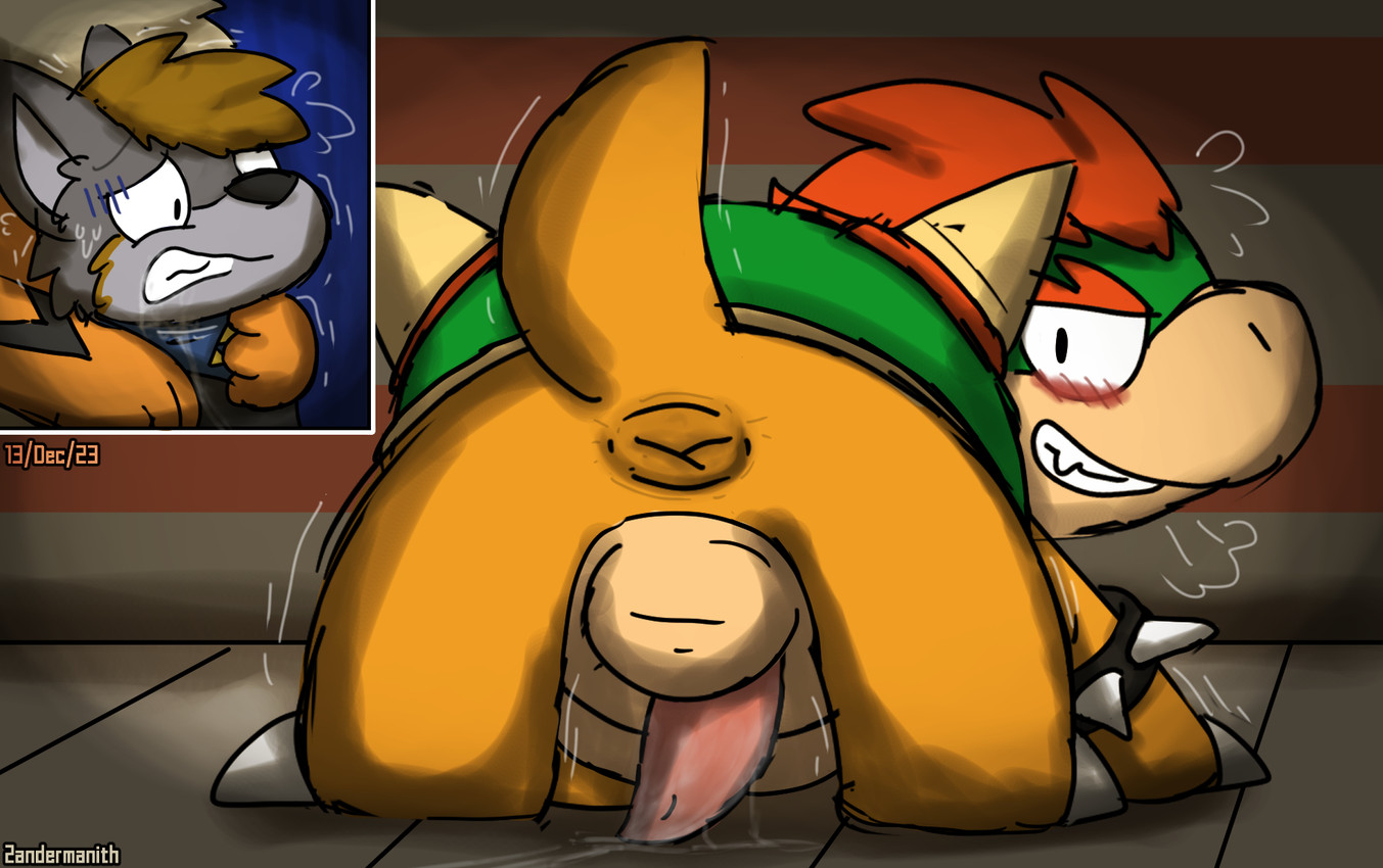 artemis and bowser (mario bros and etc) created by zandermanith