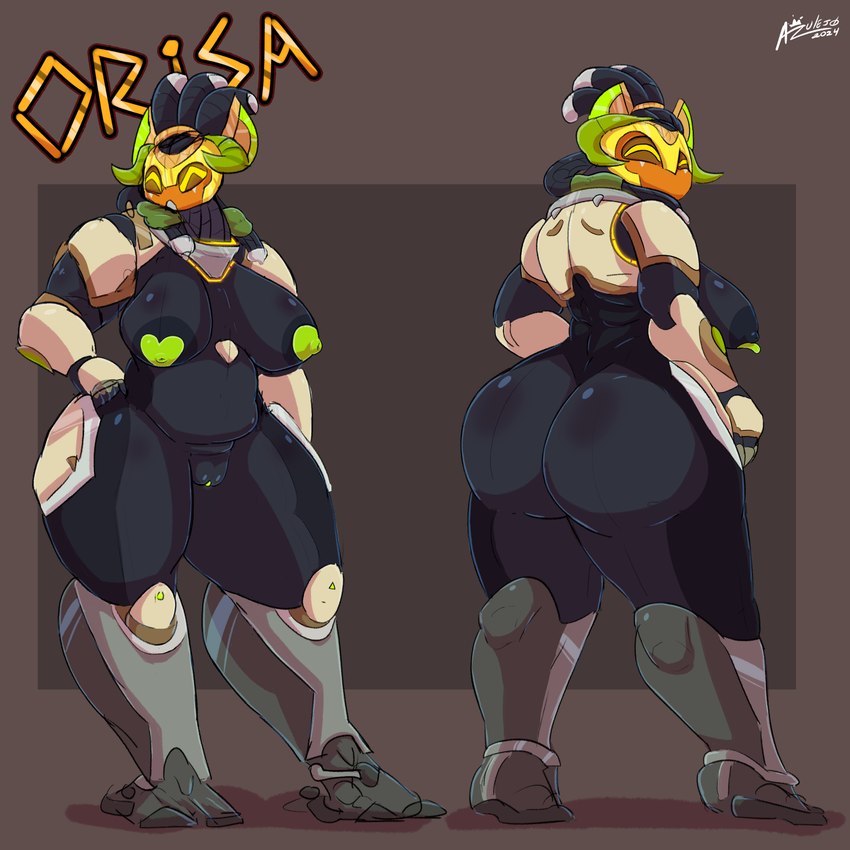 orisa (blizzard entertainment and etc) created by azulejo