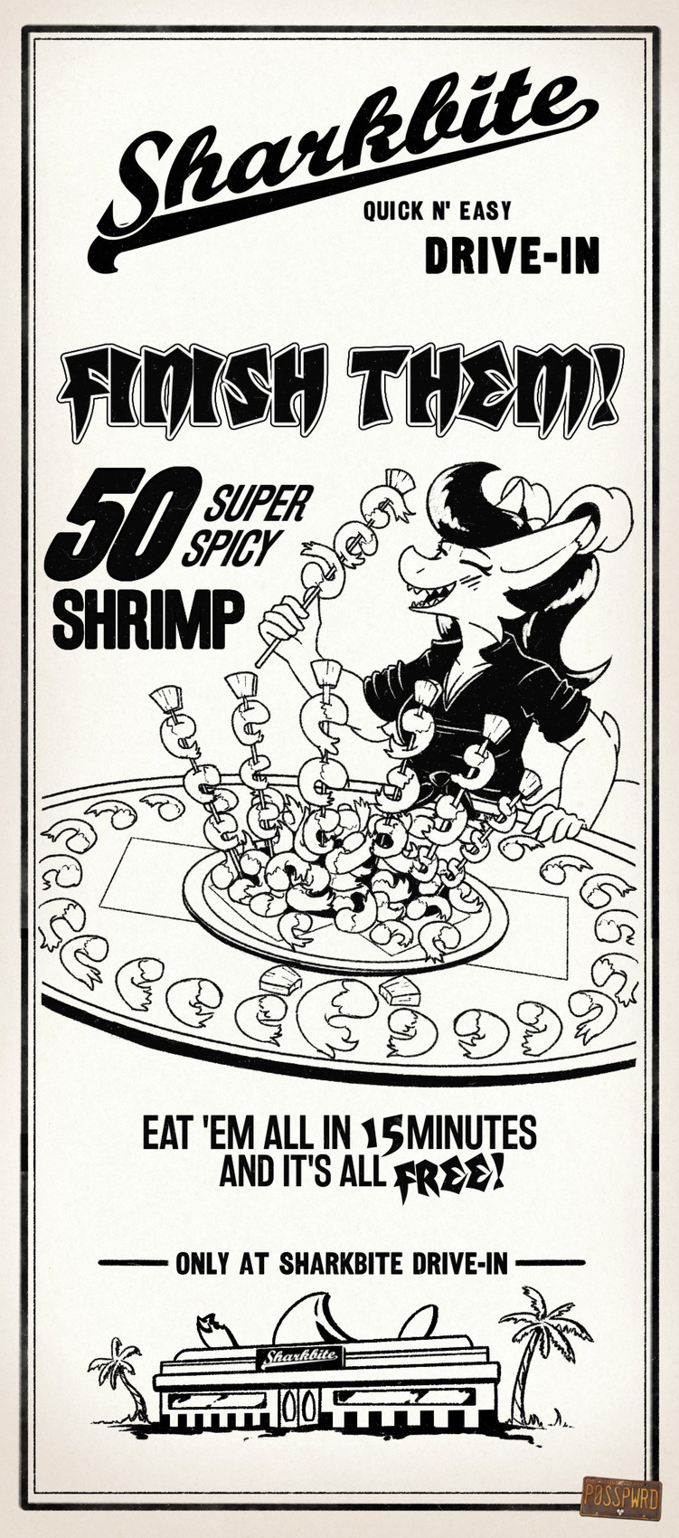 sharkbite girl (mortal kombat) created by posspowered