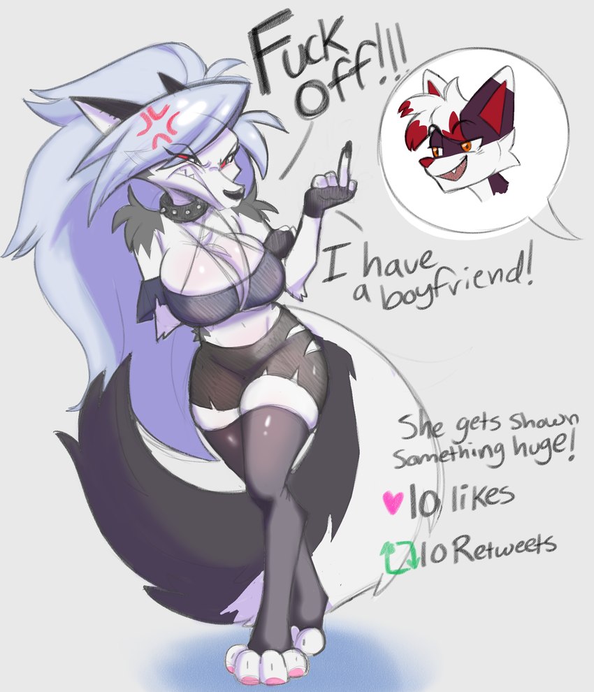 artifact the fox and loona (helluva boss and etc) created by glowhorn