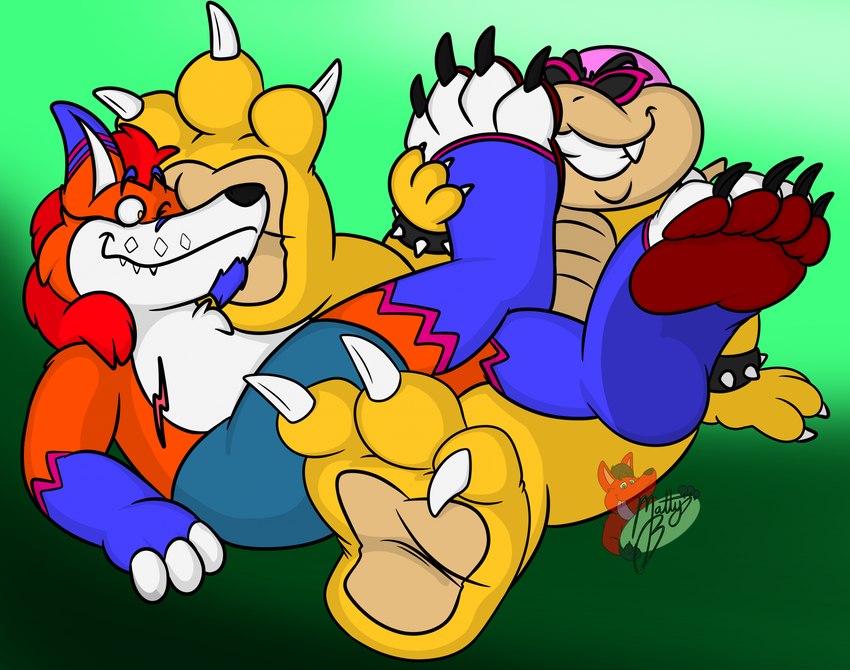 koopaling, purath, and roy koopa (mario bros and etc) created by boutin2009