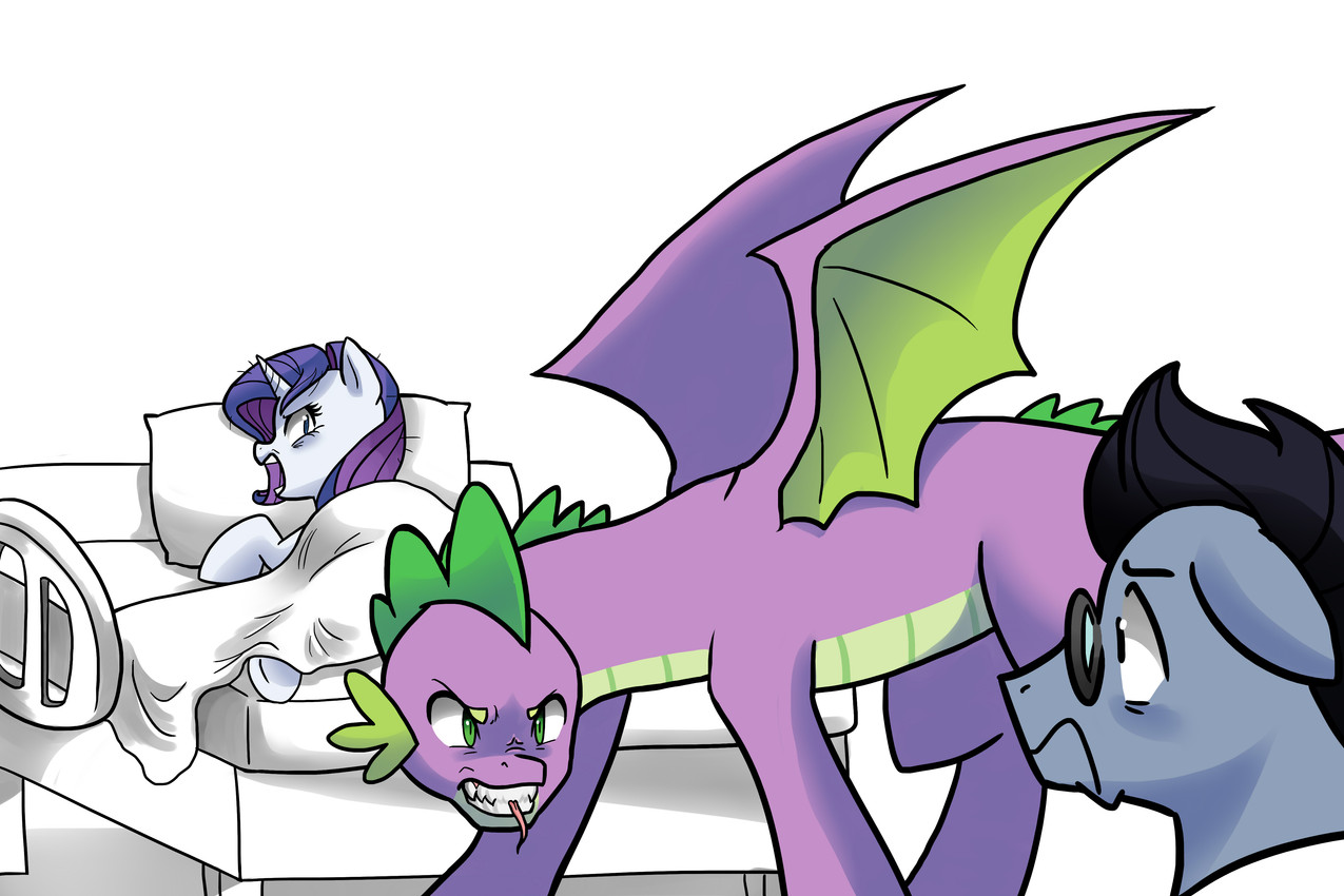 fan character, rarity, and spike (friendship is magic and etc) created by kianamai