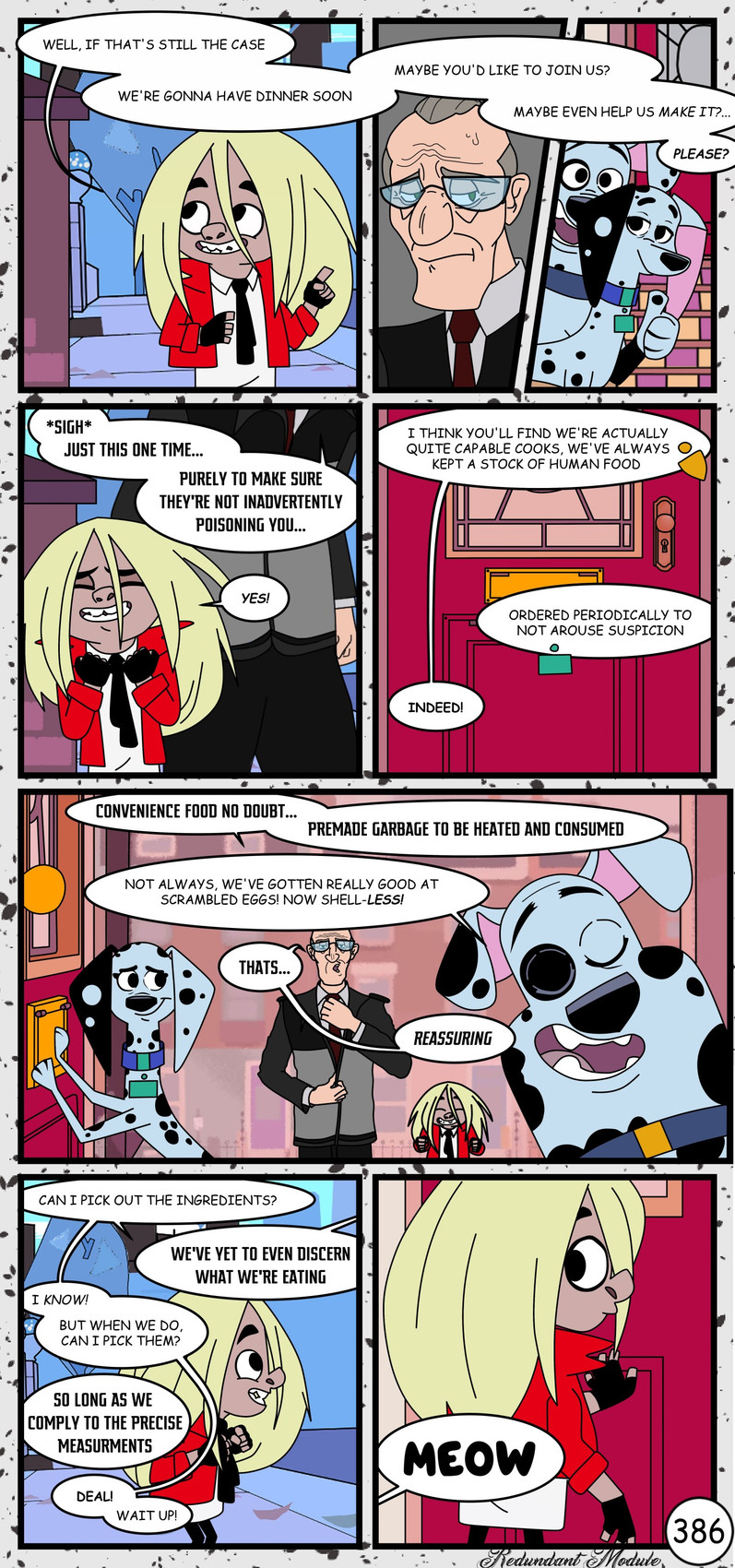 alfred bright, delilah, doug, and hunter de vil (101 dalmatian street and etc) created by redundantmodule
