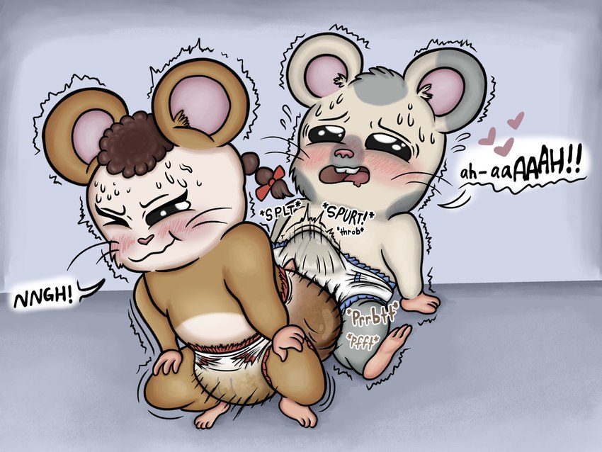 oxnard and pepper (hamtaro (series)) created by atotom912