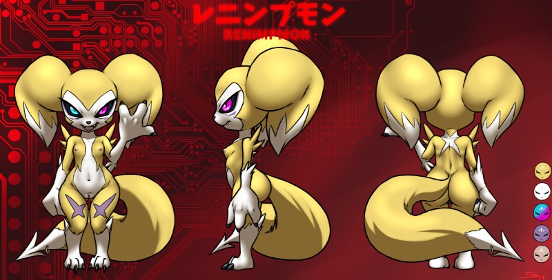 fan character, renimpmon, and renimpmon x (bandai namco and etc) created by furball