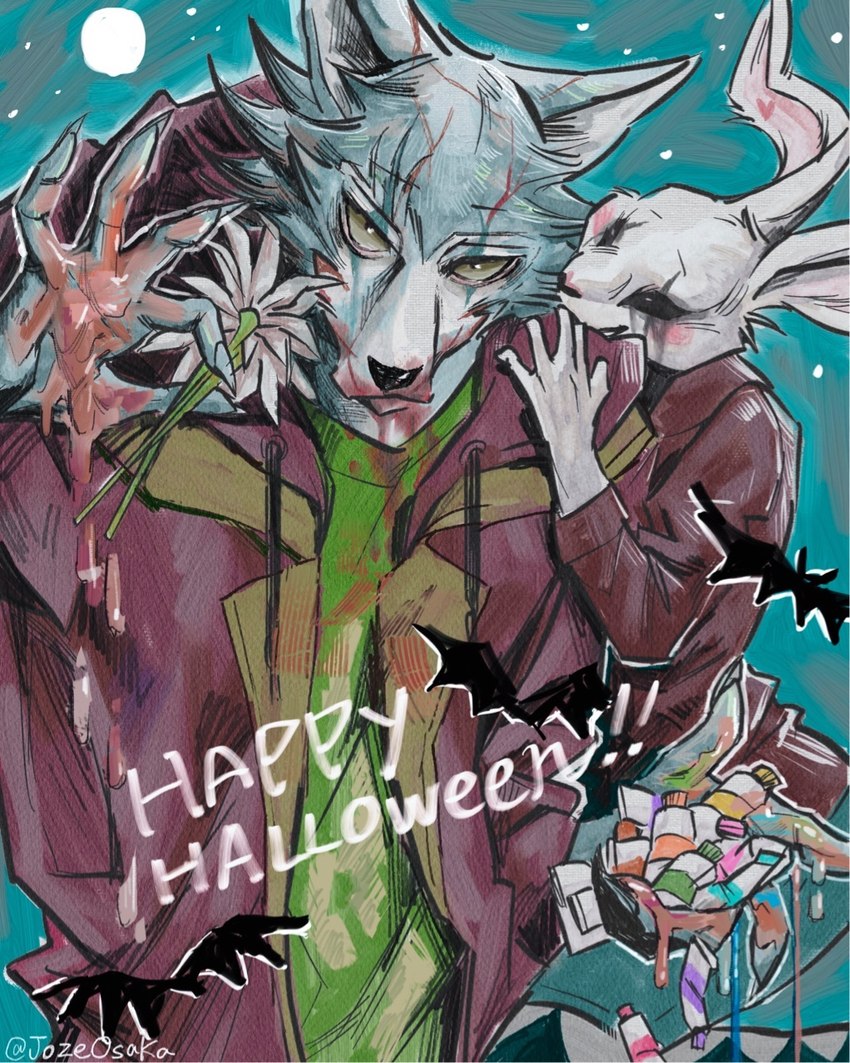 haru and legoshi (halloween and etc) created by joze osaka