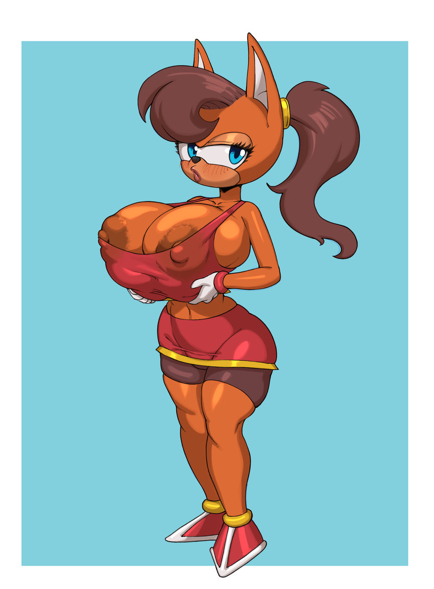 tiara boobowski (sonic the hedgehog (series) and etc) created by megahand and megahand6