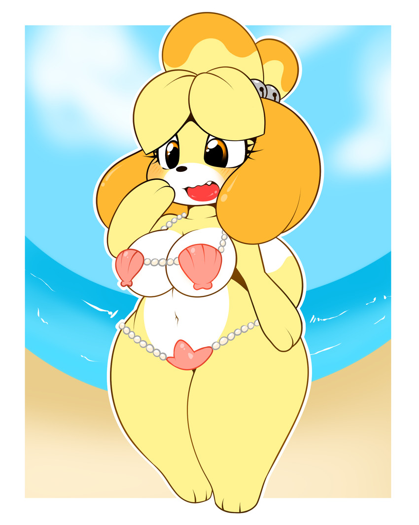 isabelle (animal crossing and etc) created by kloudmutt