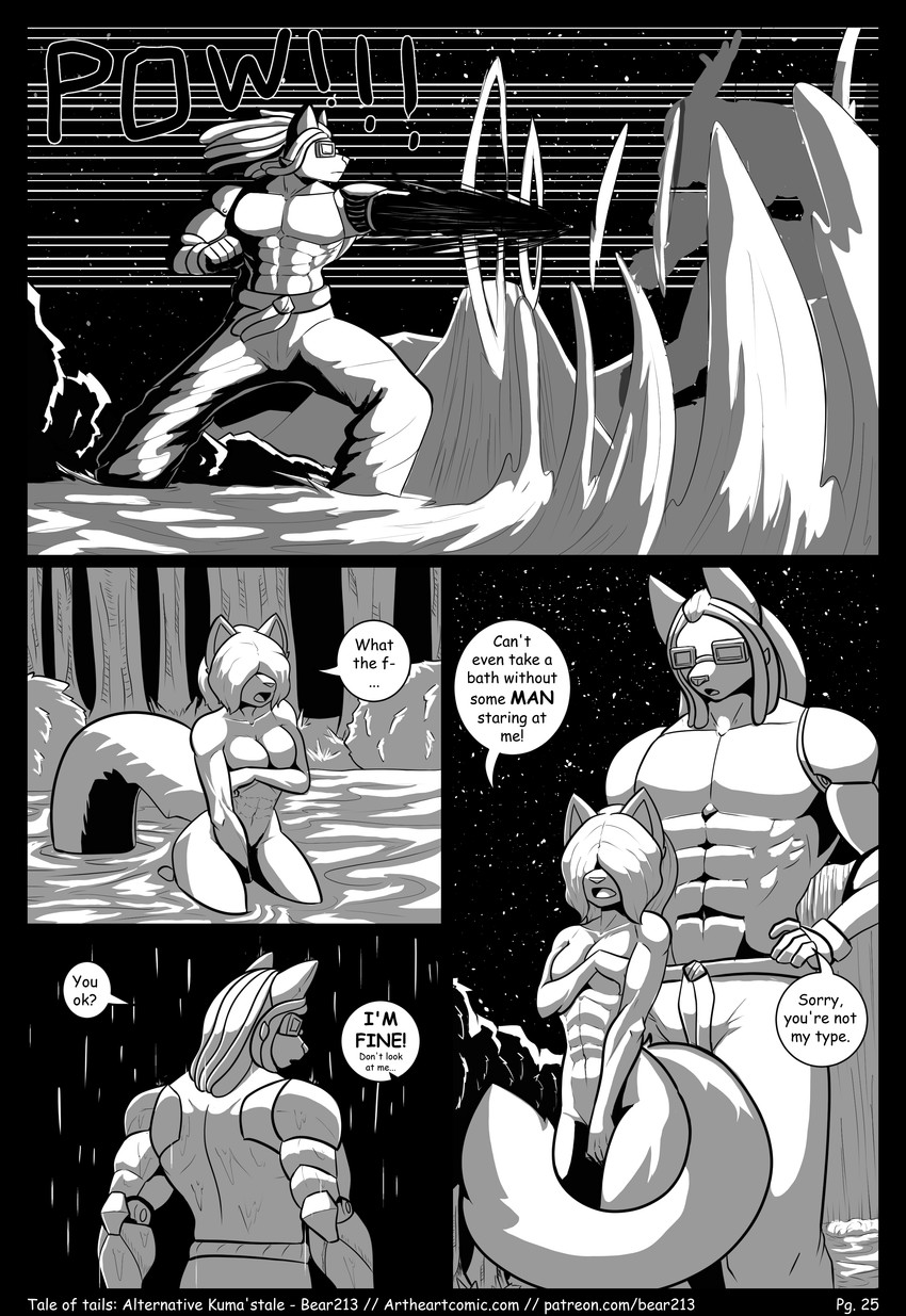 kuma grizzly and lillie krasnie (kuma's tale and etc) created by bear213