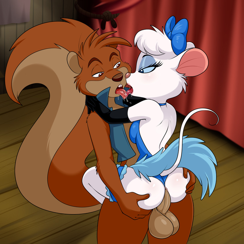 miss kitty mouse and waggs (the great mouse detective and etc) created by lonbluewolf