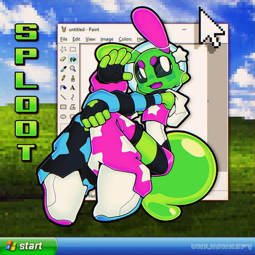 sploot (microsoft paint (copyright) and etc) created by unknownspy