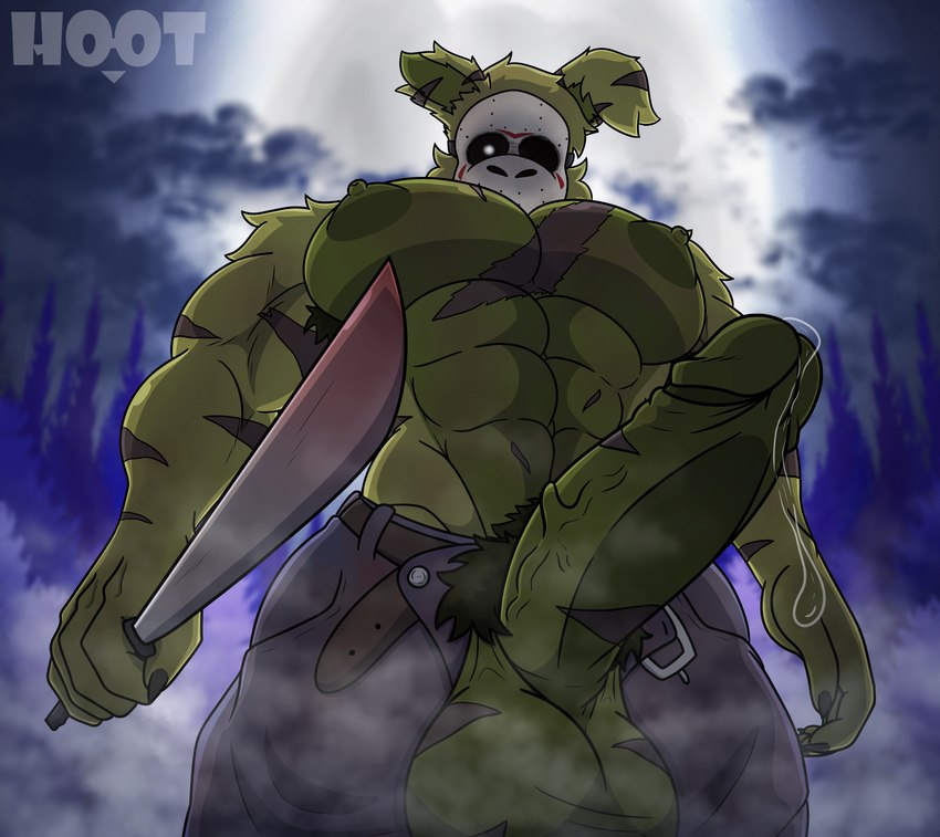 jason voorhees and springtrap (five nights at freddy's 3 and etc) created by dg254