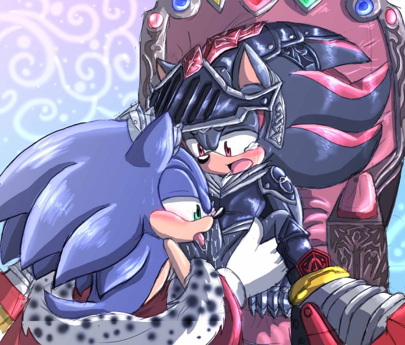 shadow the hedgehog, sir lancelot, and sonic the hedgehog (sonic the hedgehog (series) and etc) created by angelofhapiness