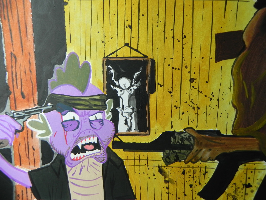 discord and spike (friendship is magic and etc) created by esprites